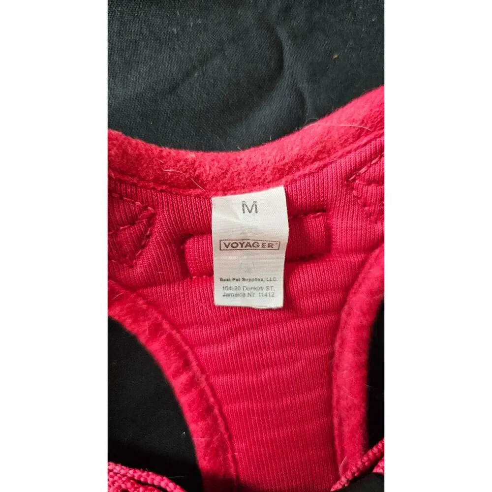 Voyager Step-in Flex Adjustable Reflective Dog Harness - Red, Medium